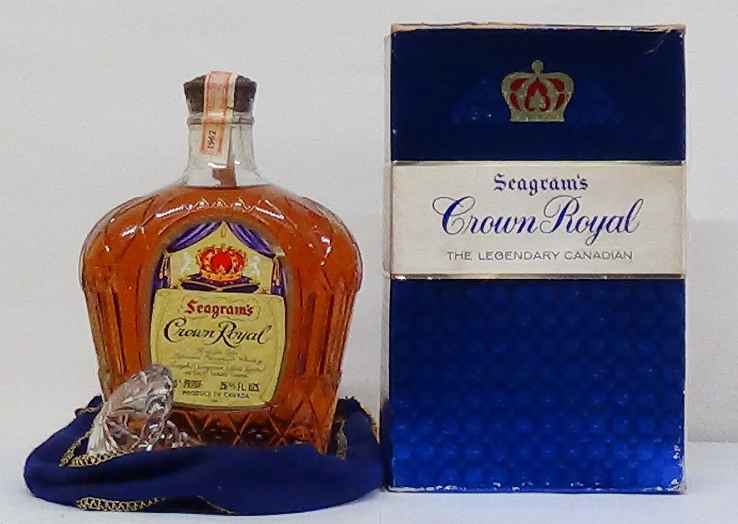 1962 Seagram’s Crown Royal In Original Box and Glass Stopper