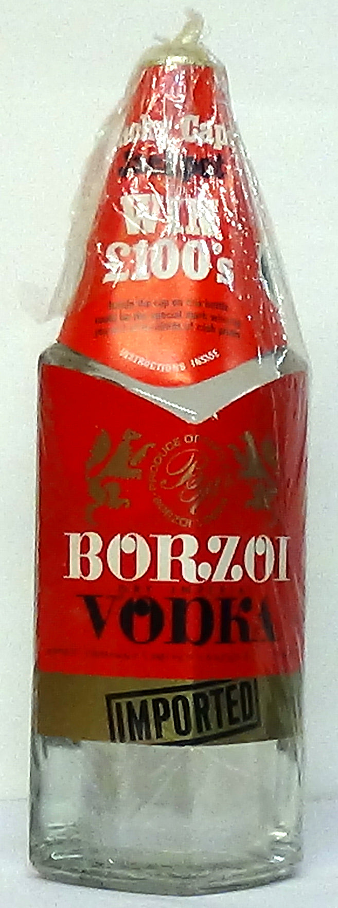 1970s Borzoi Dry Imperial Vodka