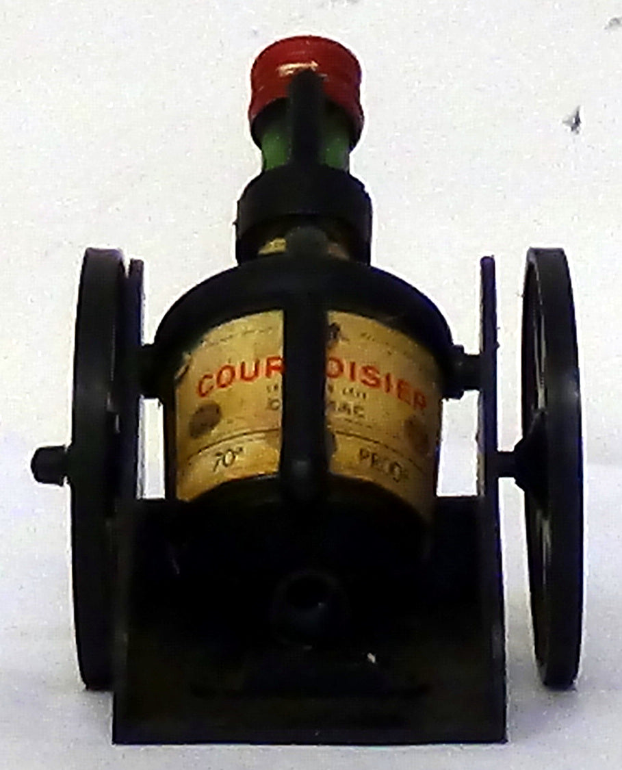 1970’s Courvoisier 3 star VS Cognac in gun carriage £5 Broken seal