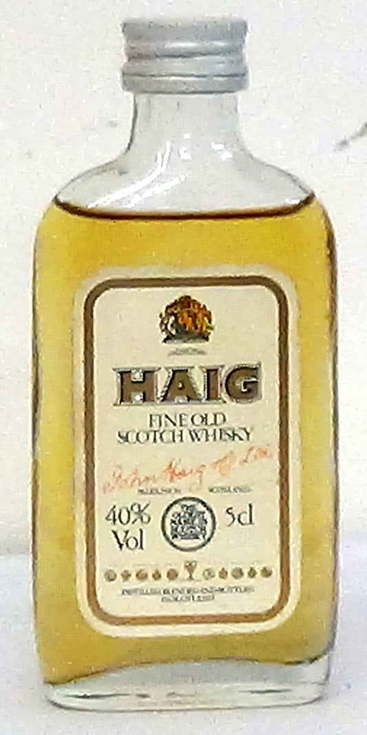 1980s haig fine old scotch 5cl £7