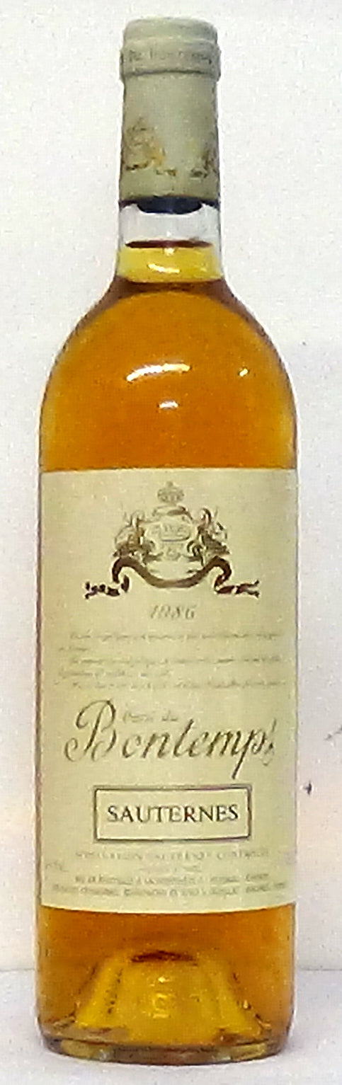 1986 Cuvee du Bontemps Sauternes