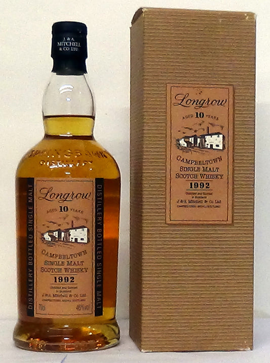 1992 Longrow Campbeltown 10 year Old 46%Abv