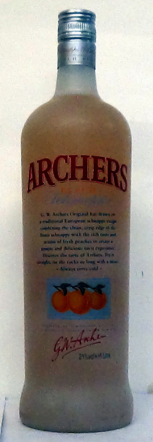 2000s Archers Peach Schnapps 1 litre