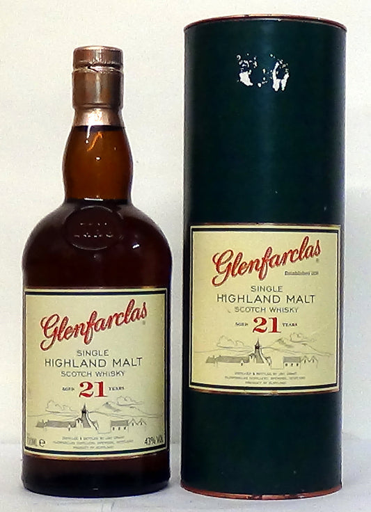 2000s Glenfarclas 21 YO Speyside Single Malt700ml 43% Abv