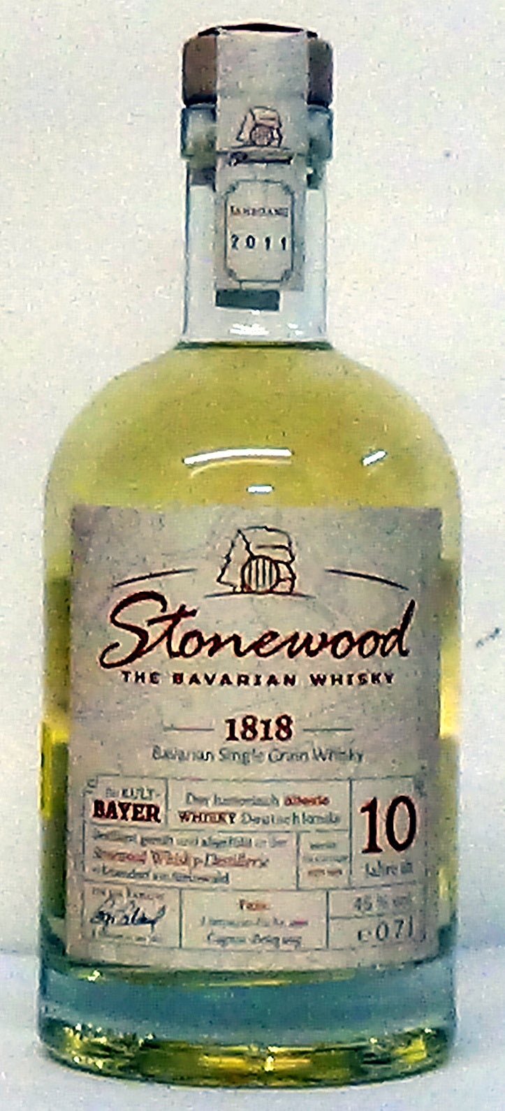 2011 Stonewood 10 Year Old 1818 Bavarian Single Malt