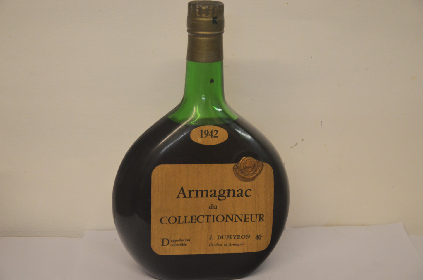 1942 Armagnac du Collectionneur J Dupeyron French Armagnac