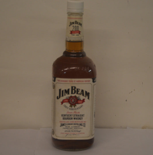 Jim Beam 1995 200th anniversary white label 1 Litre