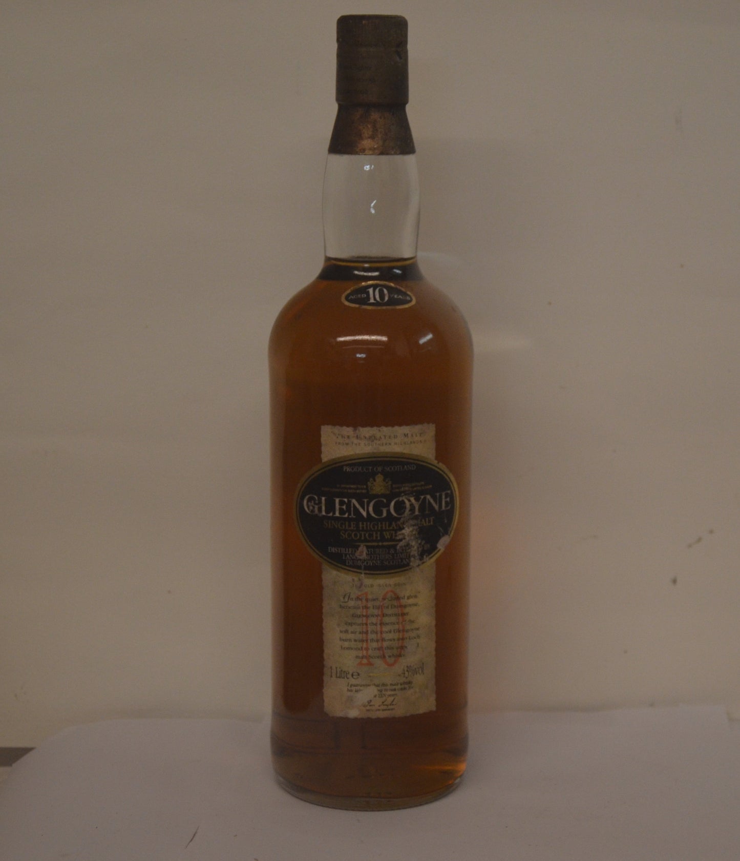 2000s Glengoyne 10 year old 43% 1 Litre