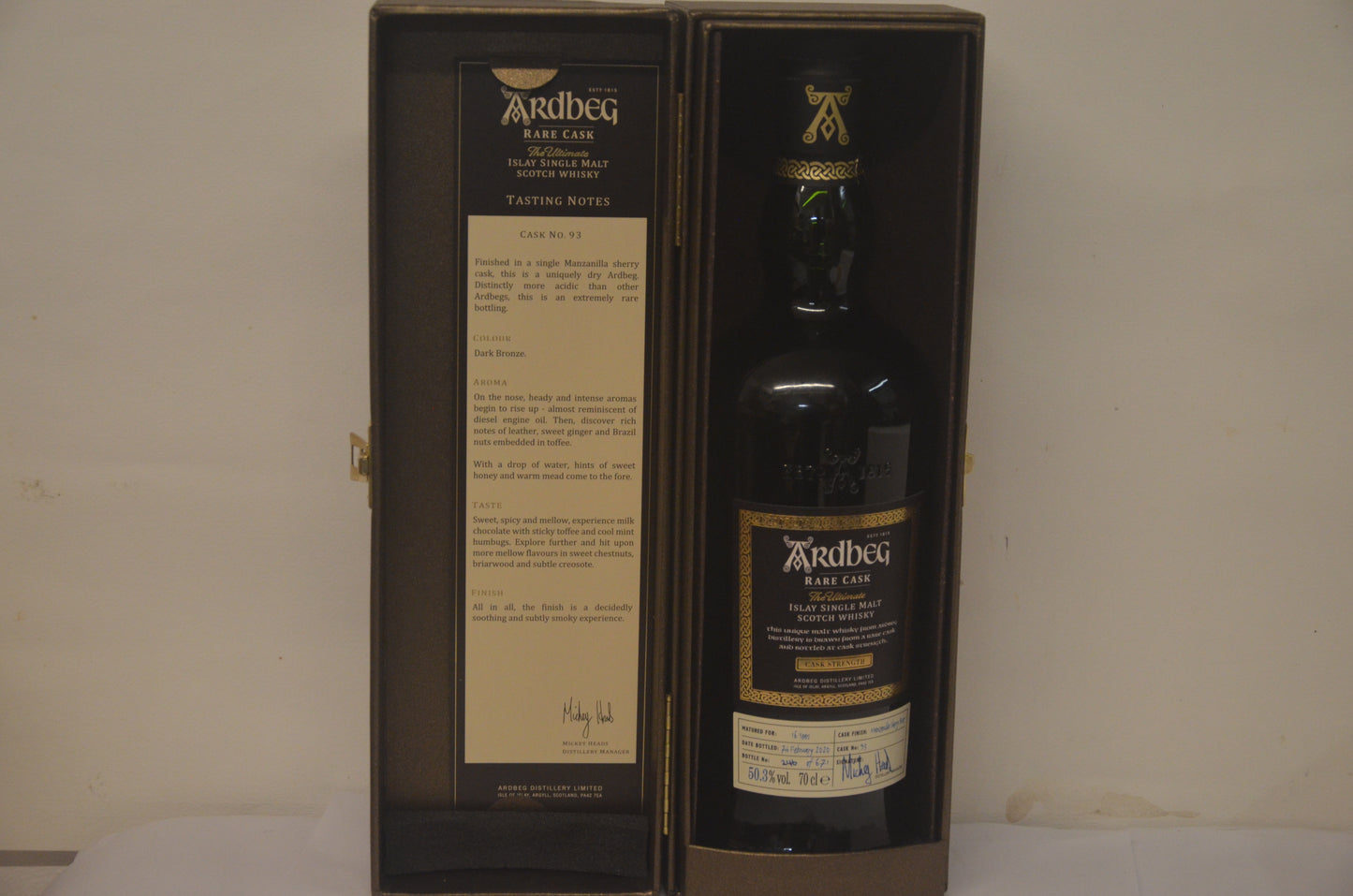 Ardbeg Rare Cask 16 Year Old Bottled 2020 50.3% Abv