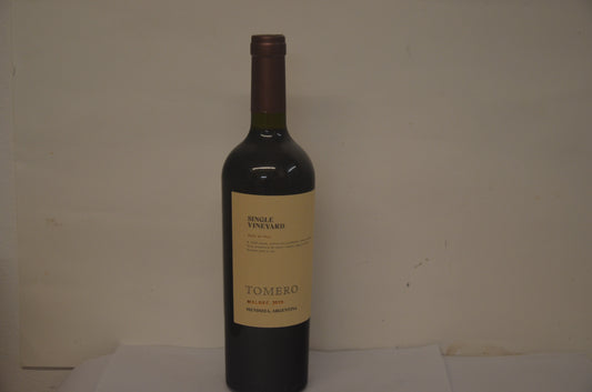 2019 Tomero Single Vineyard Malbec Valle de Uco Argentina