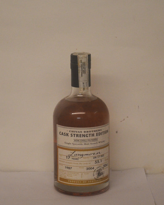 1987 Longmorn 17 Year old, cask strength 55.1% abv, 50cl Bottled by Chivas Brothers