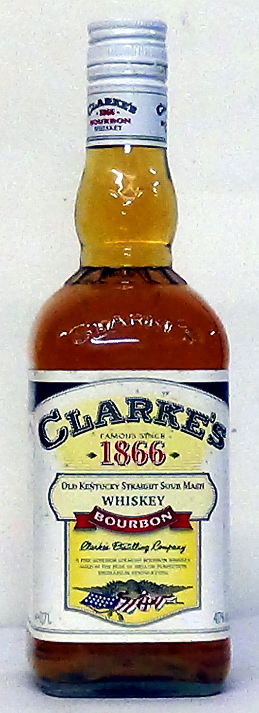 Clarke’s ‘1866’ Old Kentucky Straight Sour Mash Bourbon Whiskey