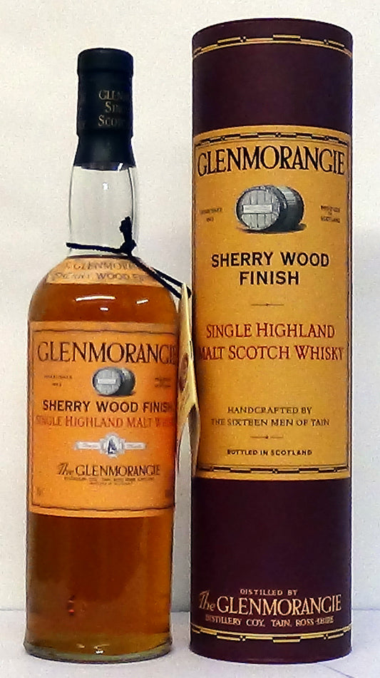 Glenmorangie Sherry Wood Finish Single Highland Malt Whisky43% vol, with original tin 1999