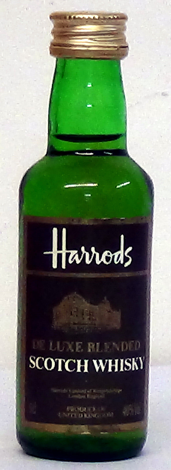 Harrods deluxe scotch whisky 5cl