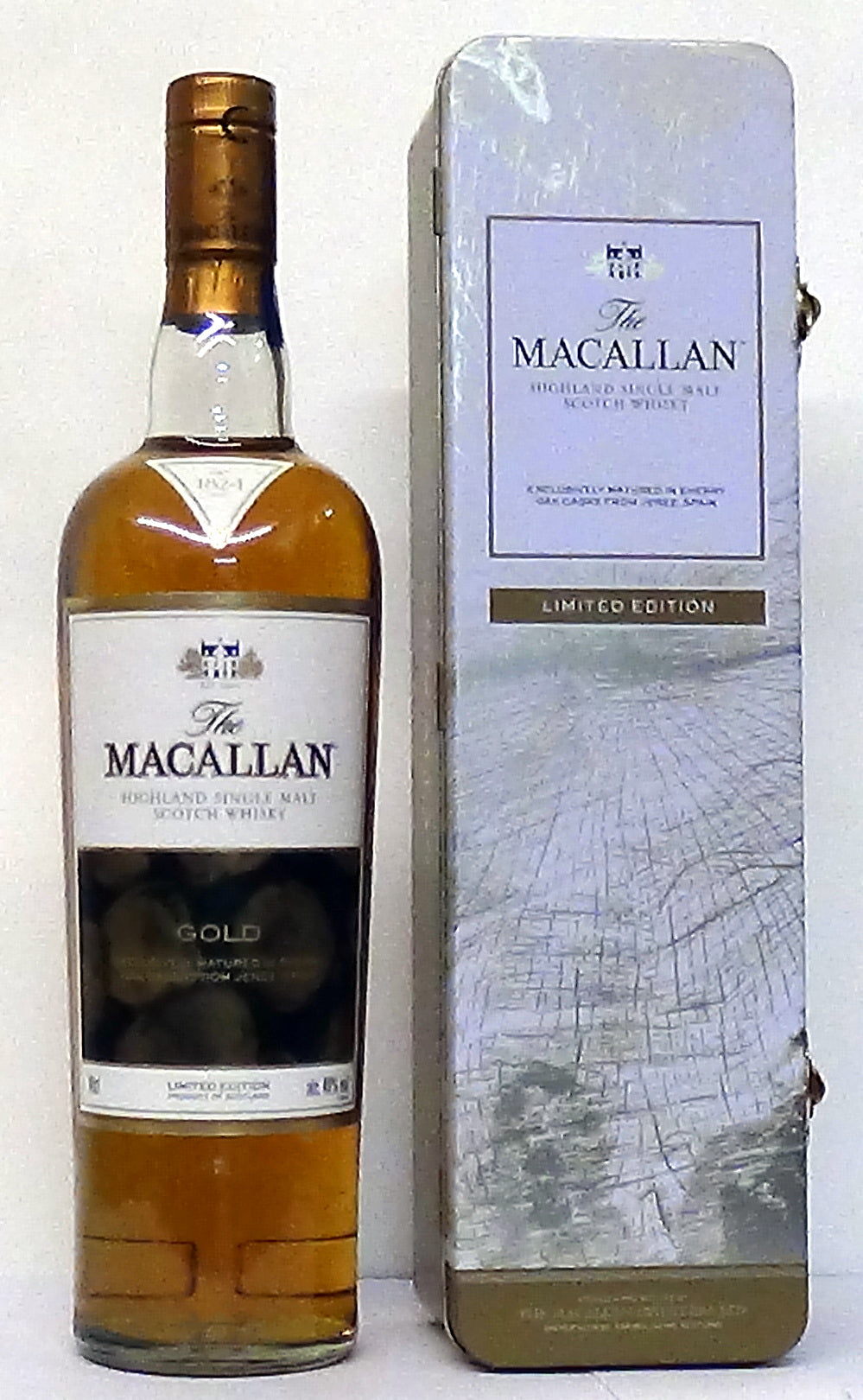 Macallan Gold Highland Single Malt Scotch Whisky, Limited Edition, 70cl, 40% vol, in tin.