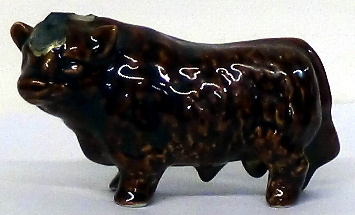 Rutherford's Ceramic Miniature - Brown Bull Decanter (5cl)