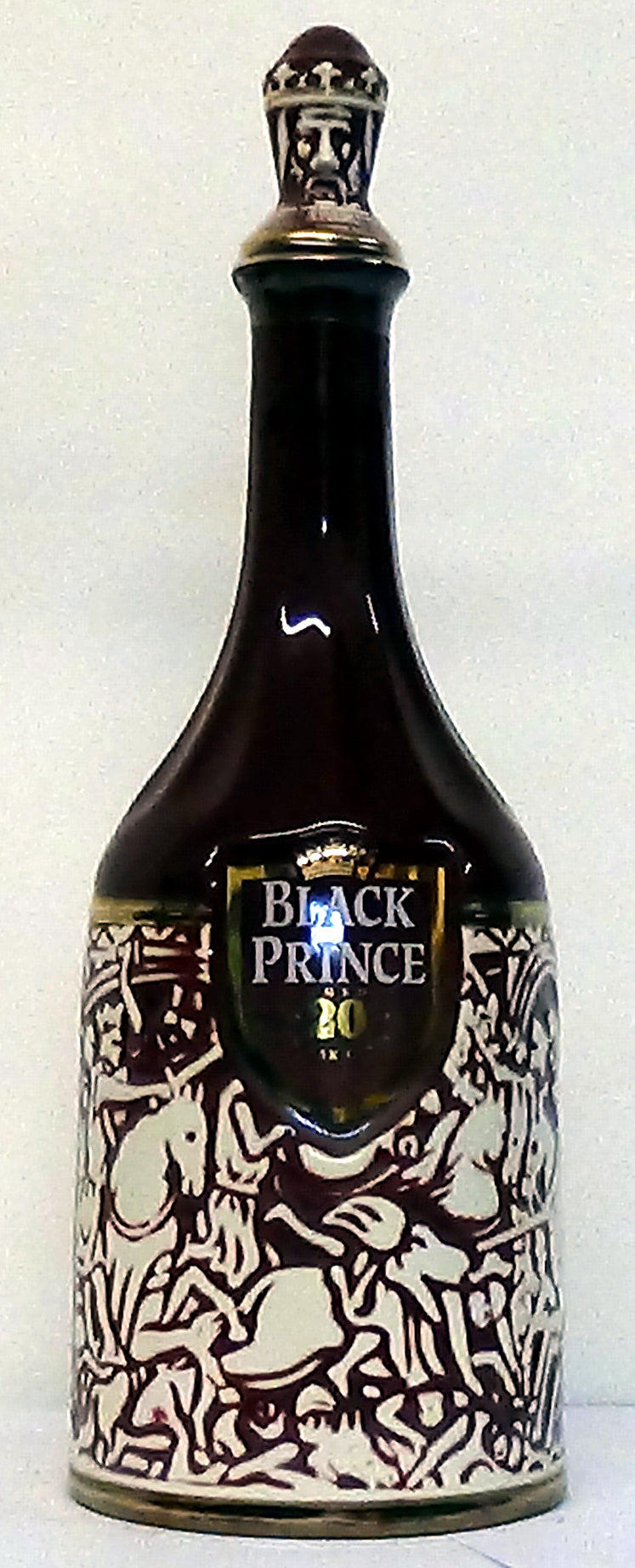 The Black Prince 20 Year Old in Ceramic Bottle Red