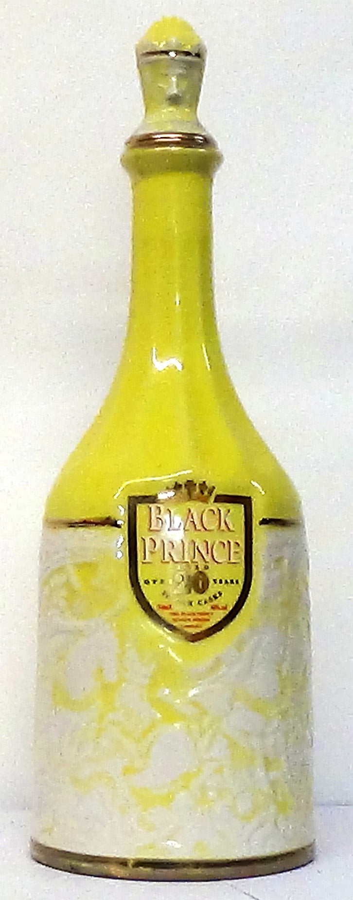 The Black Prince 20 Year Old in Ceramic Bottle Yellow