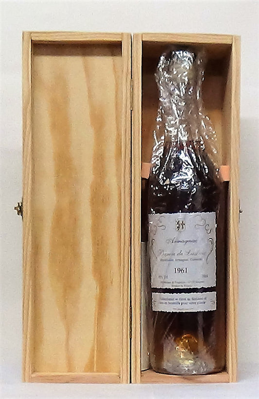 1961 Baron de Lustrac Armagnac In presentation box with certificate of