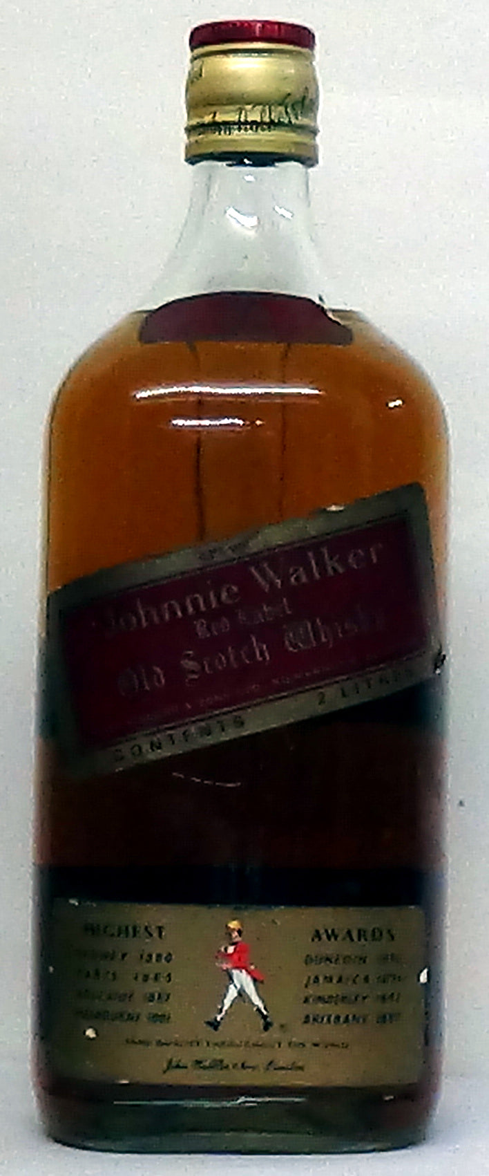 1970’s Johnnie Walker Red Label 2 Litre Flagon - Scottish Whiskey - Wh