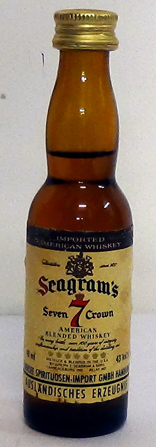 1970s Seagrams 7 Crowns 5cl