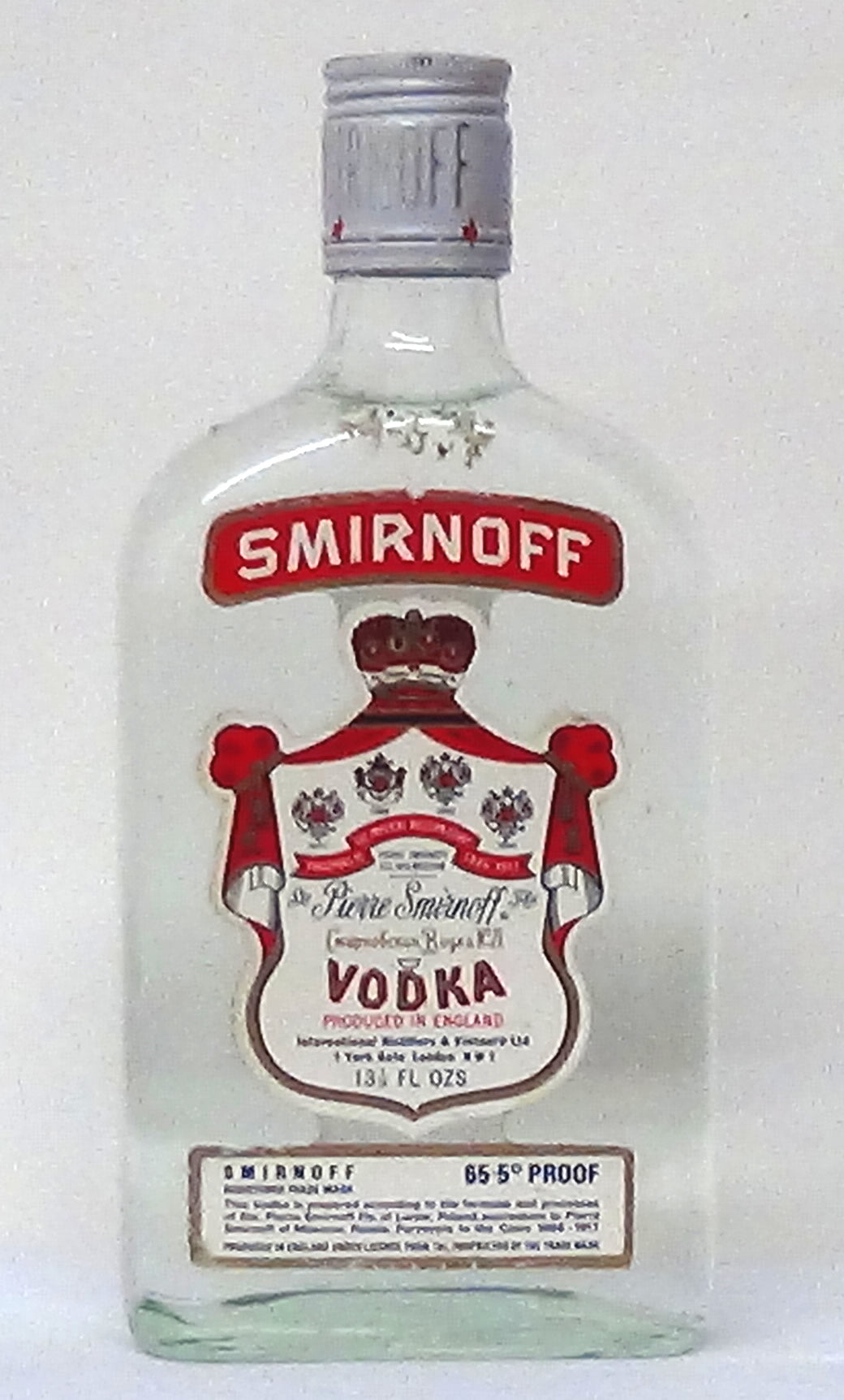 1970s Smirnoff 13.5 Fl Oz - M&M Personal Vintners Ltd