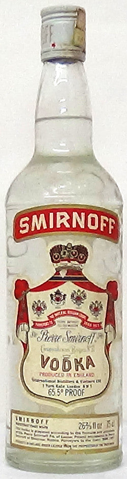 1970’s Smirnoff Vodka 26 2/3 lf. Oz - Spirits & Liqueurs - M&M Persona