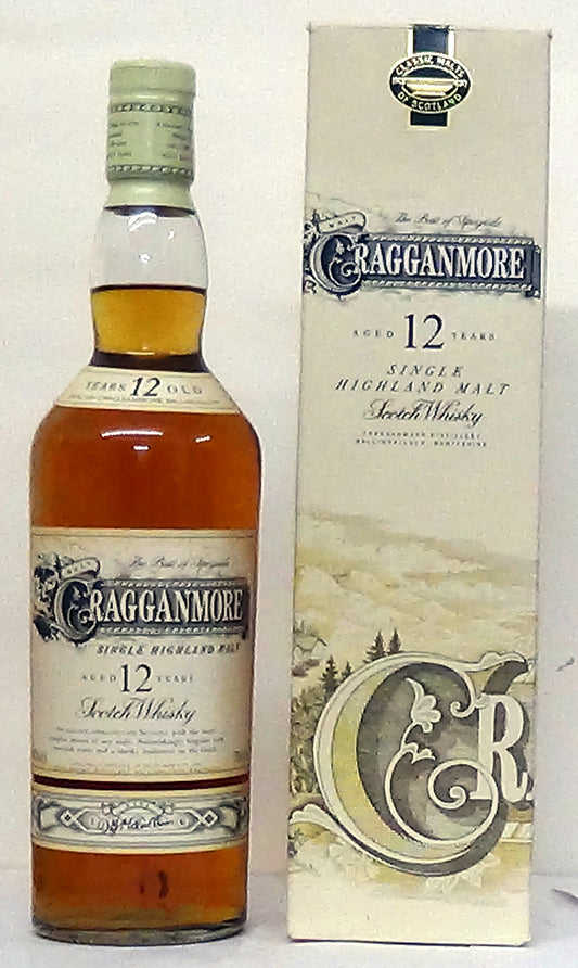 1980s Cragganmore 12 Year Old Speyside - Scottish Whiskey - Whiskey - 