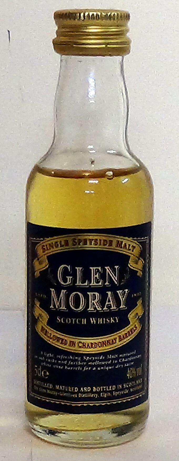 1980s Glen Moray mellowed in chardonnay 5cl