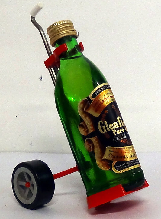 1980s Glenfiddich Pure Malt With Golf Trolley 5cl