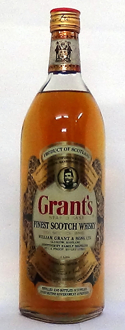 1980’s Grant's Stand Fast 1 Litre - Whiskey - M&M Personal Vintners Lt