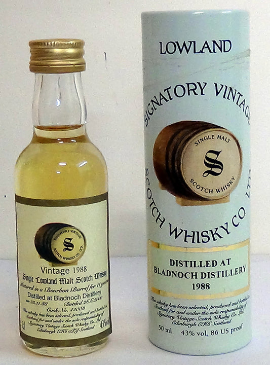 1988 Bladnoch Bottled 2000 11 YO 5cl