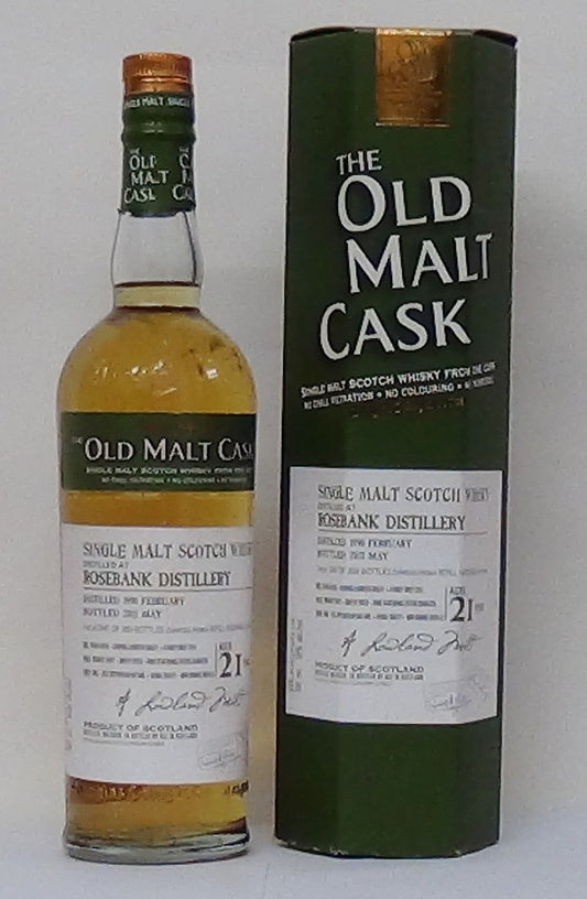 1990 Rosebank 21 year old, Lowland Malt Old Malt Casks, 50% vol - Scot