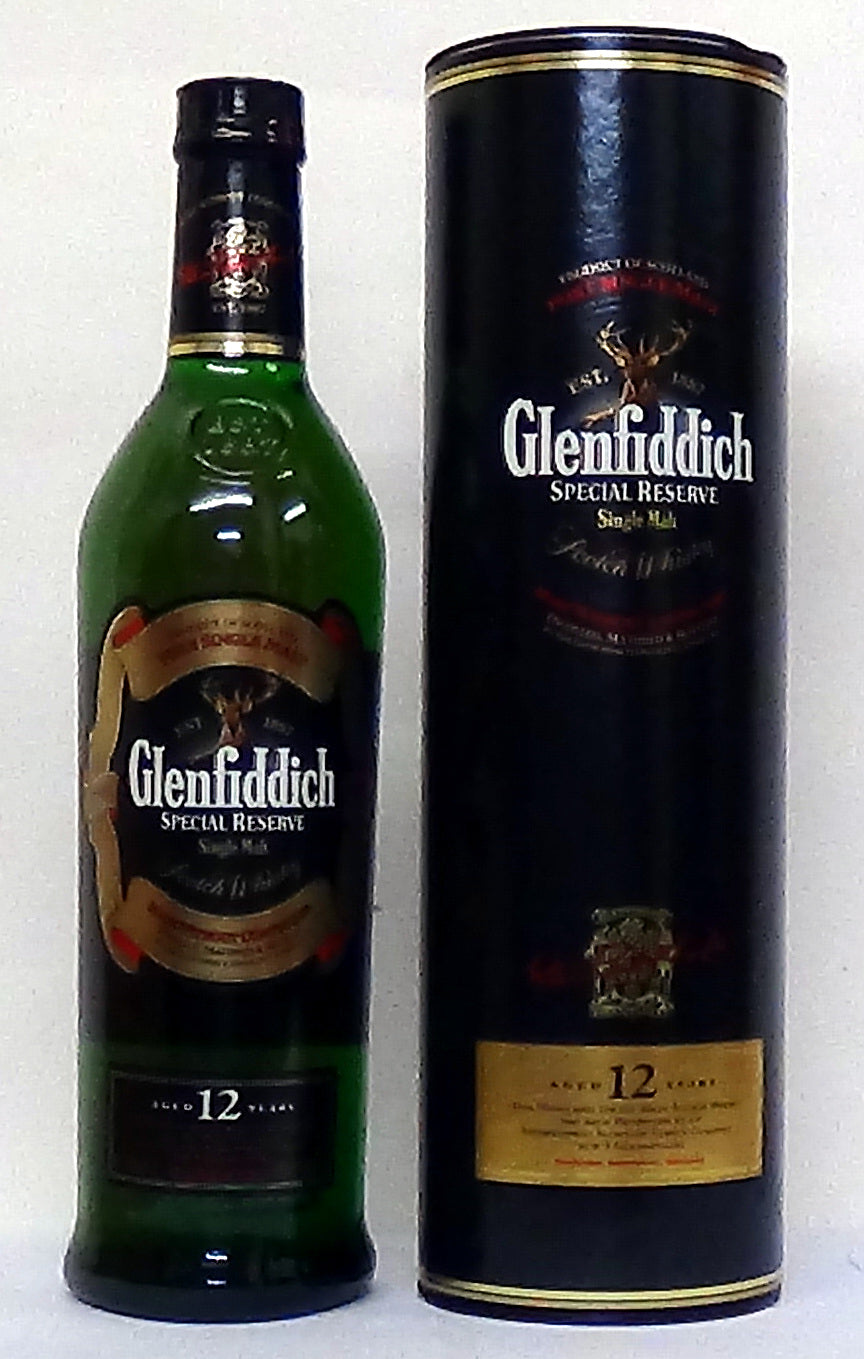 1990’s Glenfiddich 12 Year Old - Special Reserve - Whiskey - M&M Perso