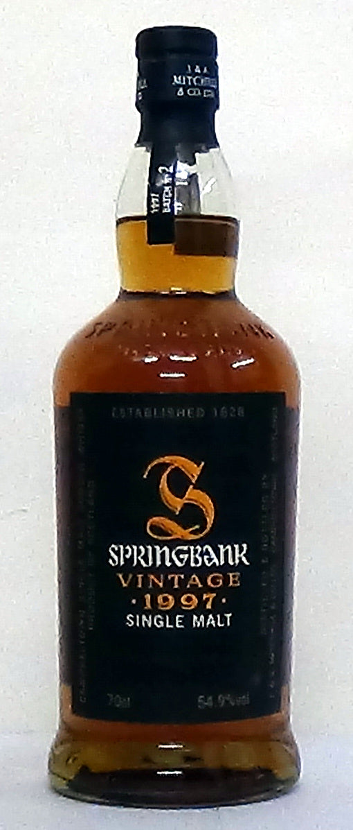 1997 SpringBank Batch No.2, Bottled May 2008 54.9% abv - Whiskey - M&M