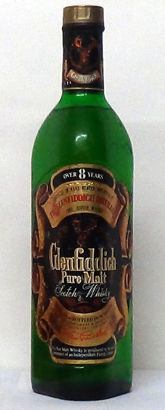 Glenfiddich Pure Malt Over 8 years 1970s Bottling - M&M Personal Vintn