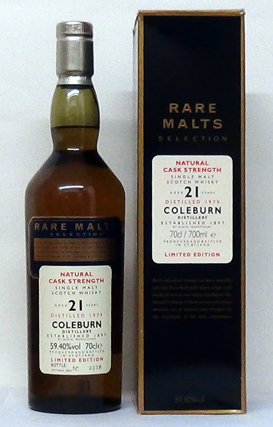 Coleburn 21 year old, Bottled 2000 Limited Edition Bottle No. 3330 Rar