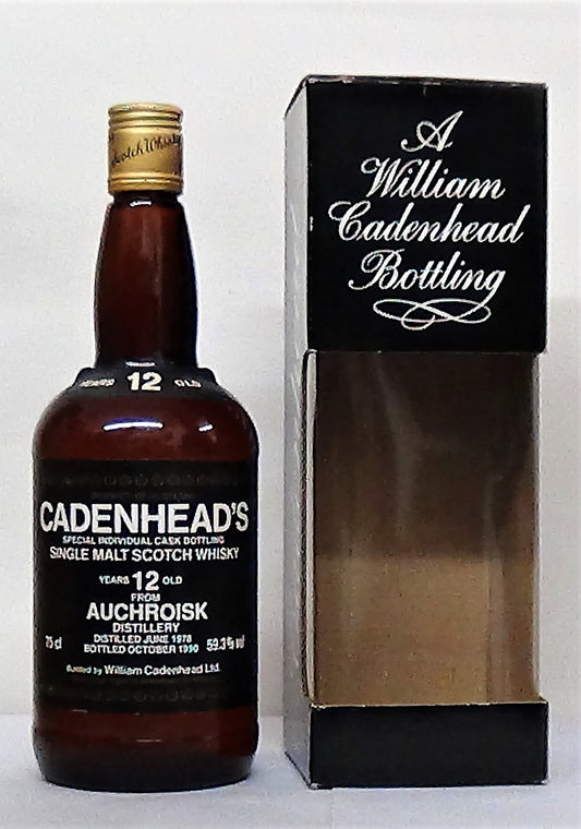 1978 Auchroisk 12 Year Old, 59.3% Abv Cadenhead Single Malt Speyside -