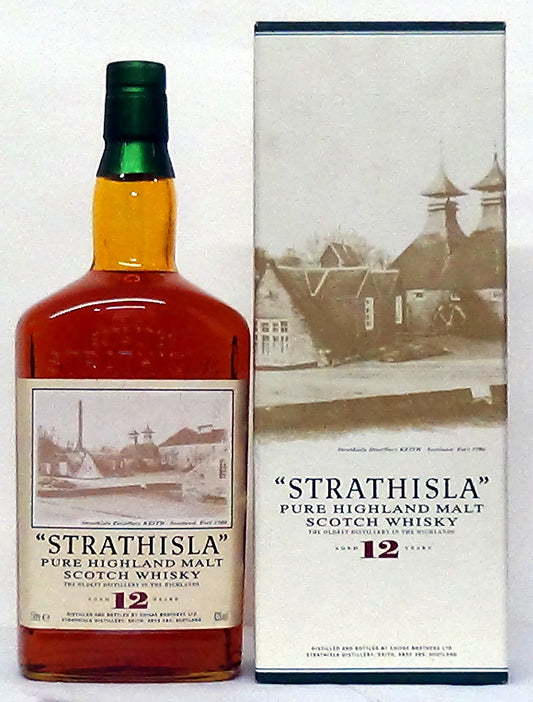 Strathisla 12 Year Old (Old Label) Highland Malt 1 Litre - Scottish Wh